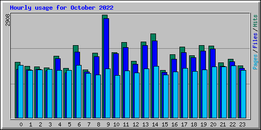 Hourly usage for October 2022