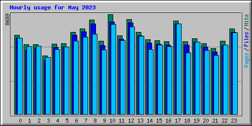 Hourly usage for May 2023