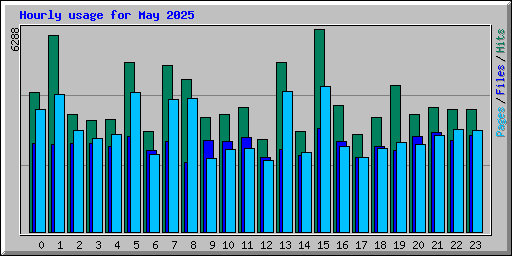 Hourly usage for May 2025